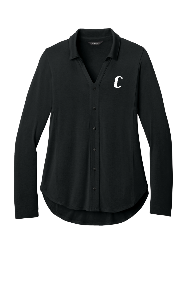 Port Authority® Women’s Luxe Knit Button Tunic