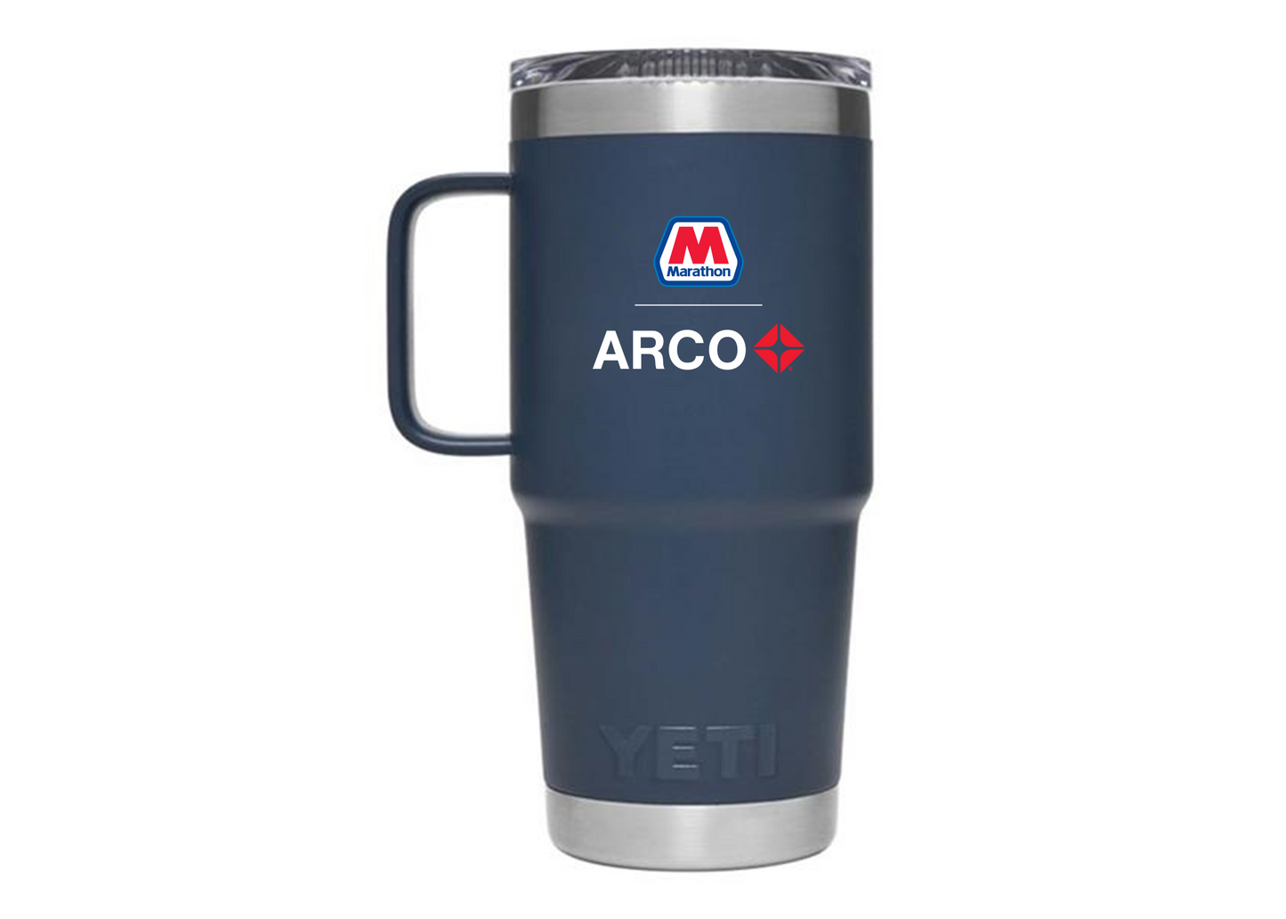 Marathon Yeti Handled Travel Mug