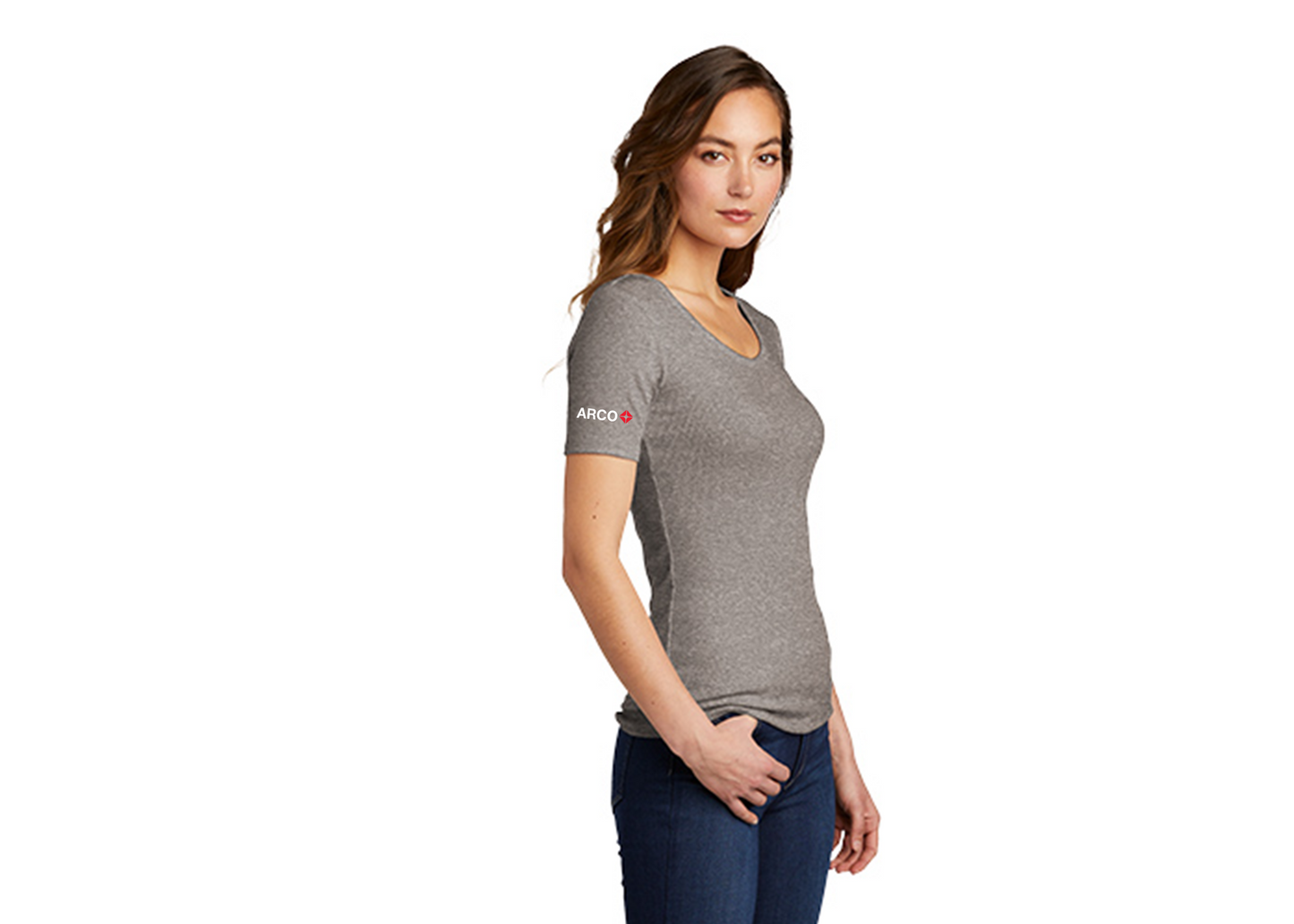 Marathon District® Women’s V.I.T.™ Rib Scoop Neck Tee