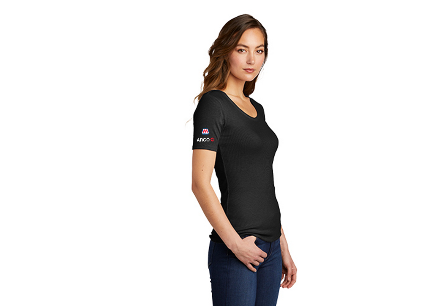 Marathon District® Women’s V.I.T.™ Rib Scoop Neck Tee