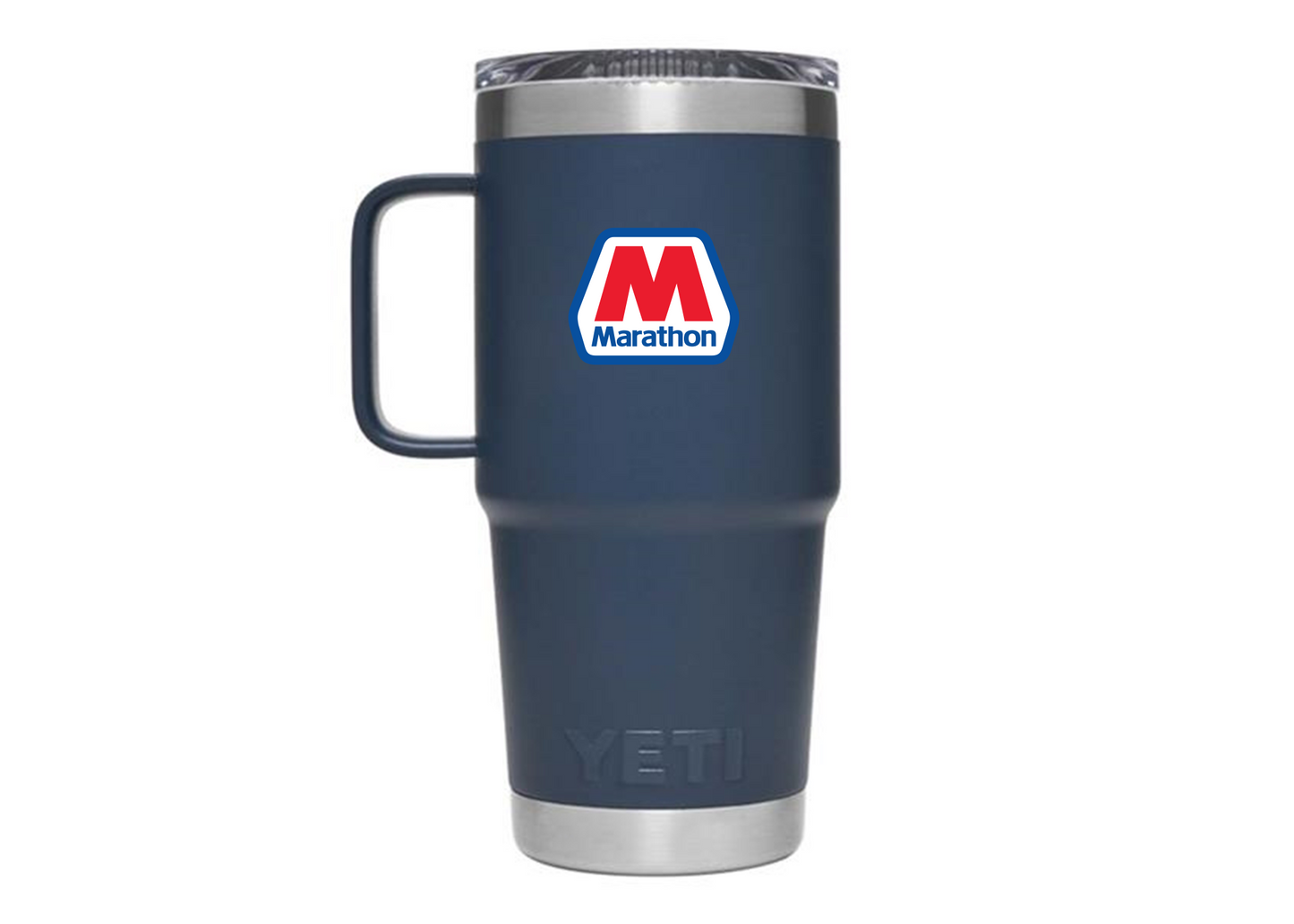 Marathon Yeti Handled Travel Mug
