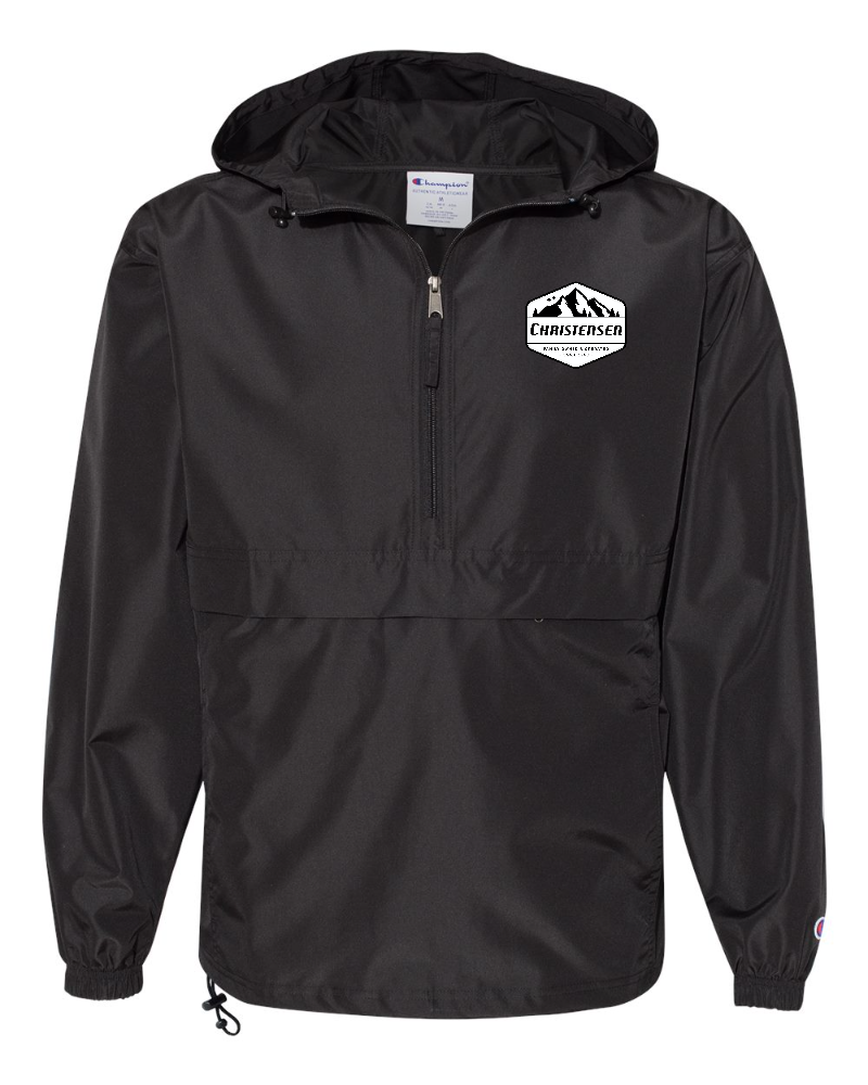 Champion - Hooded Packable Quarter-Zip Jacket