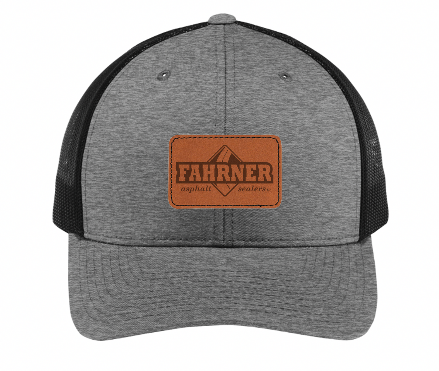 Fahrner Asphalt Leather Patch Hat