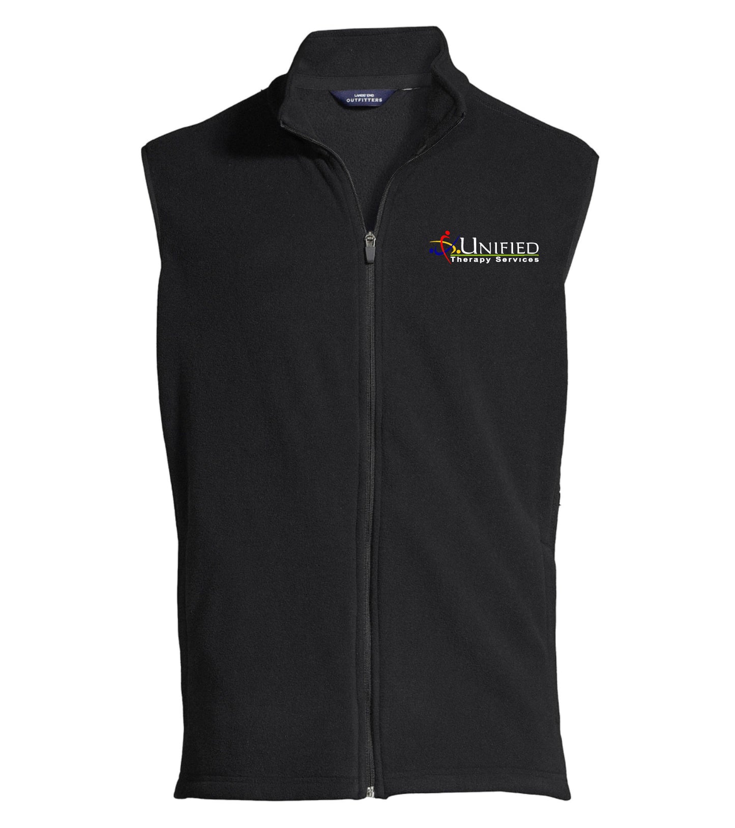 (EMB-2) Land’s End Men’s Thermacheck 100 Custom Embroidered Fleece Vest (513465AD5) (dk garments HO13E-LC-W)