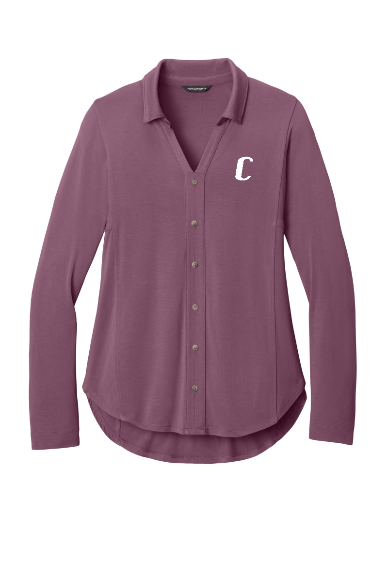 Port Authority® Women’s Luxe Knit Button Tunic