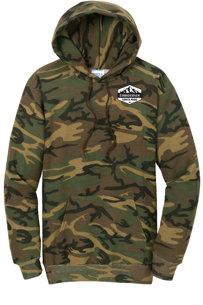 Port & Company® Core Fleece Camo Pullover Hooded Sweatshirt