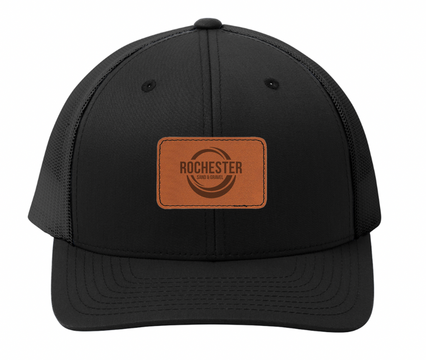 Rochester Sand & Gravel Leather Patch Hat