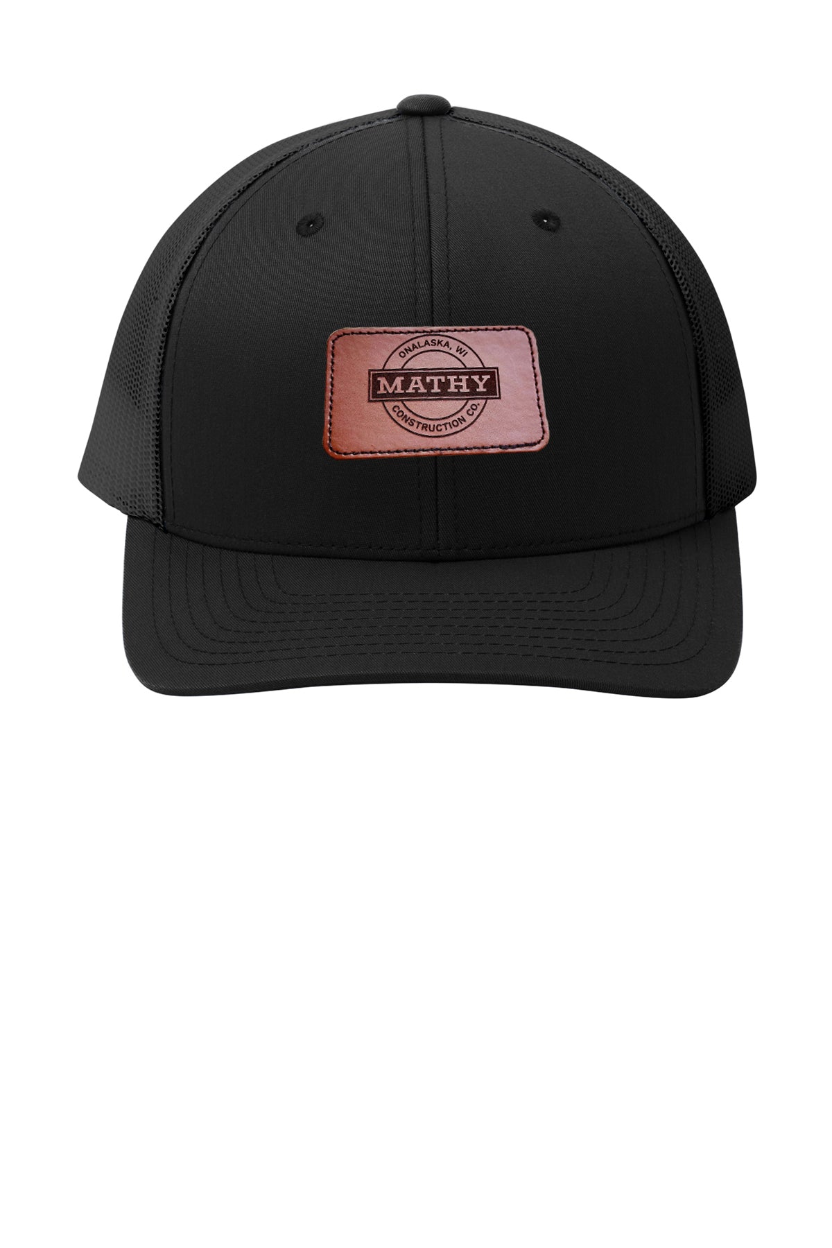 Mathy Leather Patch Hat (C812) (front- JS16LT-F-R) (left- JS17LT-LP-R)