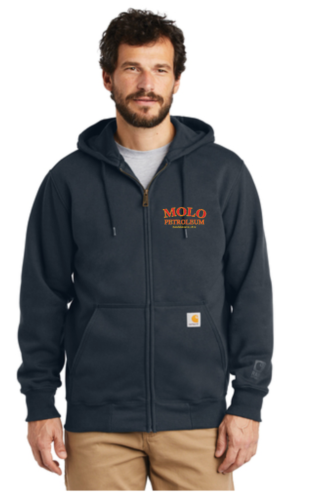 Molo Petroleum Men's Carhartt Zip Hoodie (CT100614) (HO85E-LC-RY)