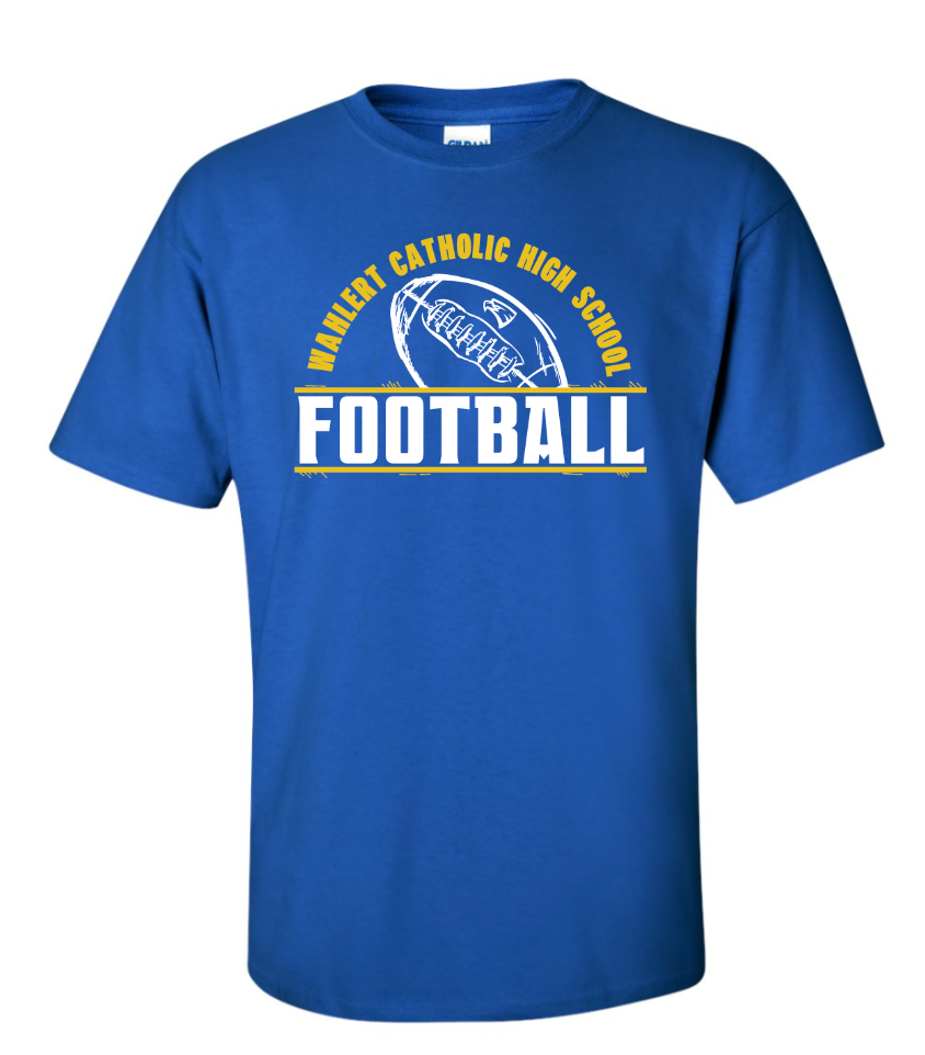 Wahlert Football Short Sleeve (youth sizes available)
