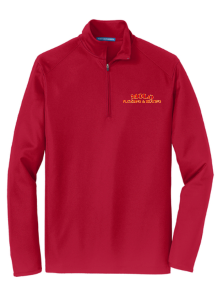 HVAC Men's Polyester Pinpoint Mesh 1/4 Zip Jacket (K806) (HO81E-LC-RY)