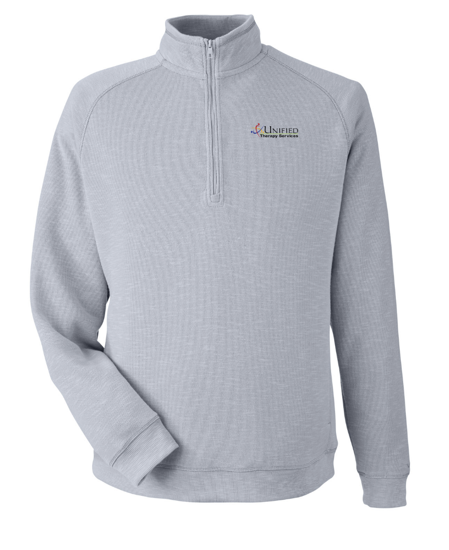 (EMB-2) Adult Sun Surfer Supreme Quarter-Zip (N17991) (dk garments HO13E-LC-W) (lt garments HO13E-LC-B)
