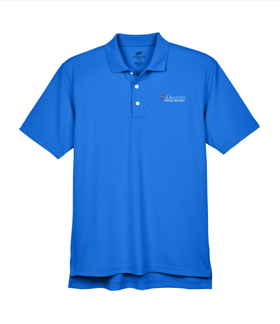 (EMB-2) Mens Cool & Dry Stain-Release Performance Polo (8445) (dk garments HO13E-LC-W)