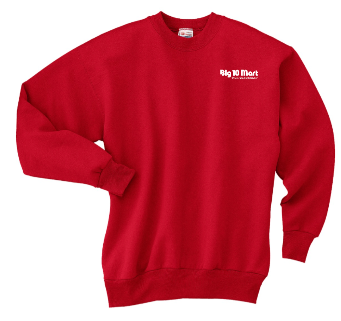 Molo Big 10 Mart Crewneck Fleece Sweatshirt (P160) (HO04E-black) (HO80E-red)