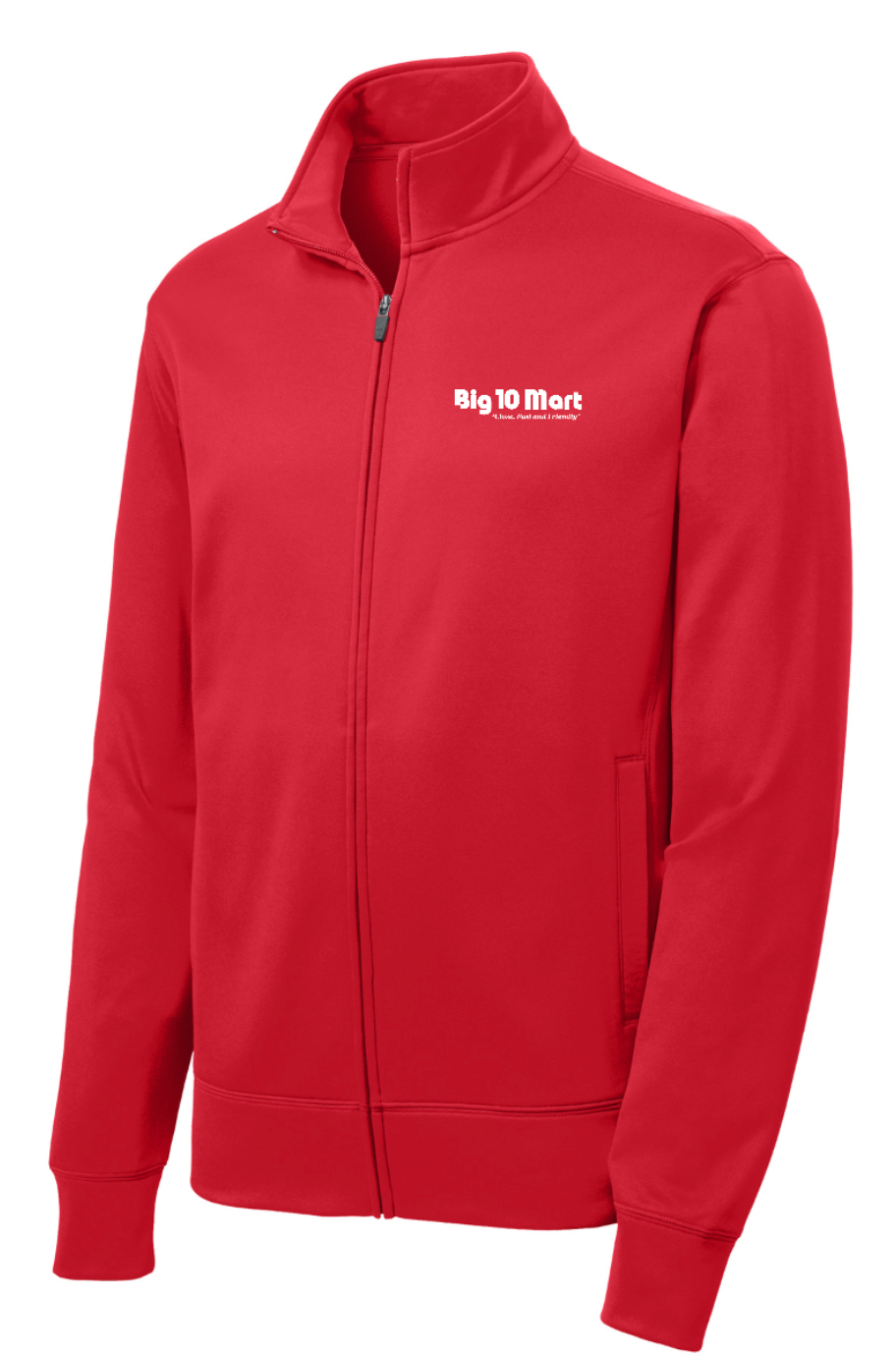 Big 10 Polyester Fleece Full Zip- Multiple colors (ST241) (HO04E-black) (HO80E-red)