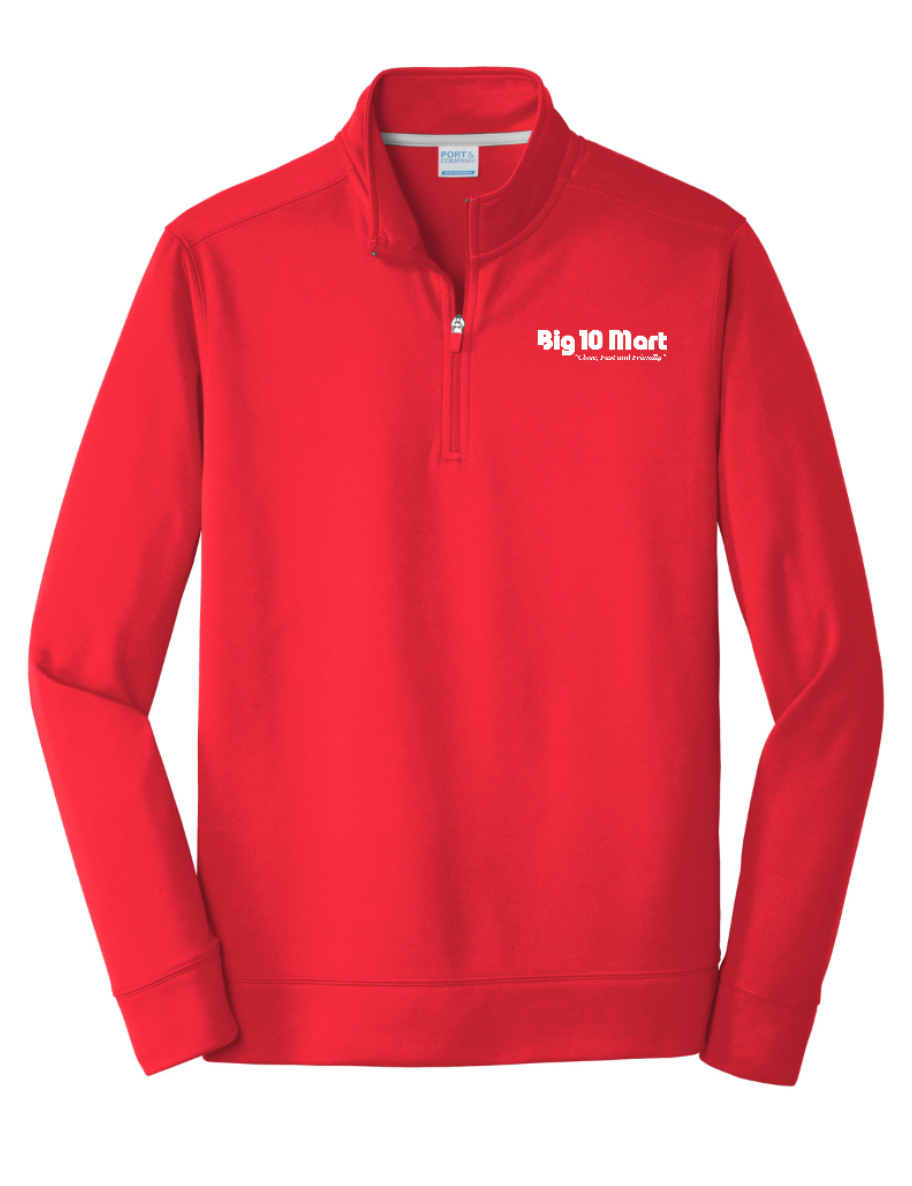 Big 10 1/4 Zip- Multiple colors (PC590Q) (HO04E-LC-RW- black) (HO80E- red)
