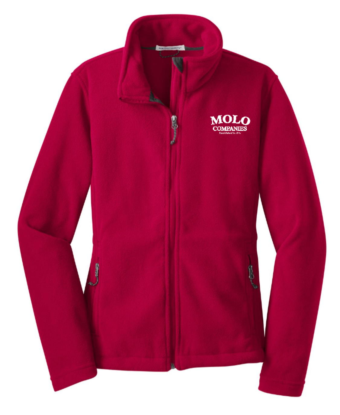 Molo Companies Ladies Value Full Zipper Jacket (L217) (blk garment MC01E) (red garment MC03E)