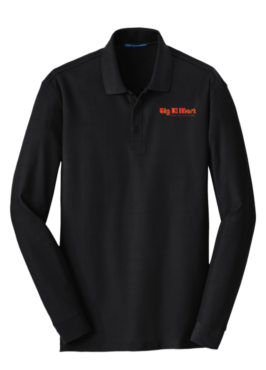 Molo Big 10 Mart Pique Long Sleeve Polo (K100LS) (HO04E-black) (HO80E-red)