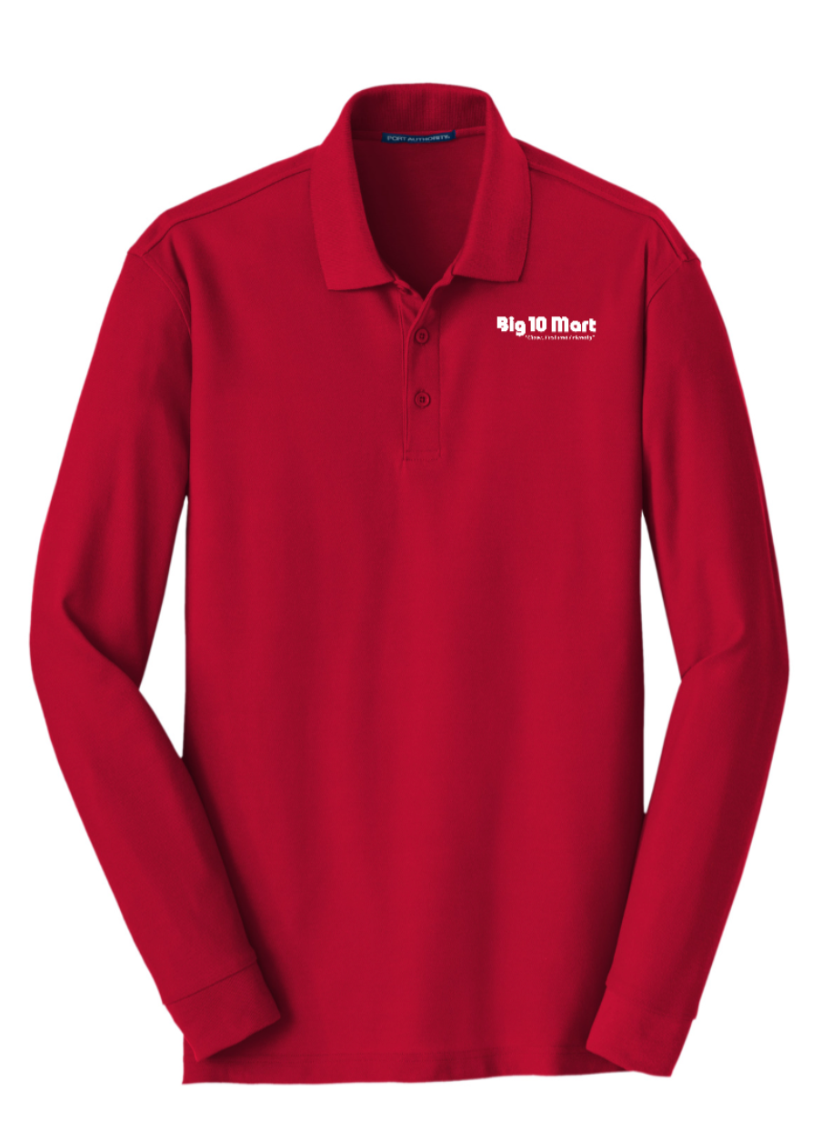Molo Big 10 Mart Pique Long Sleeve Polo (K100LS) (HO04E-black) (HO80E-red)