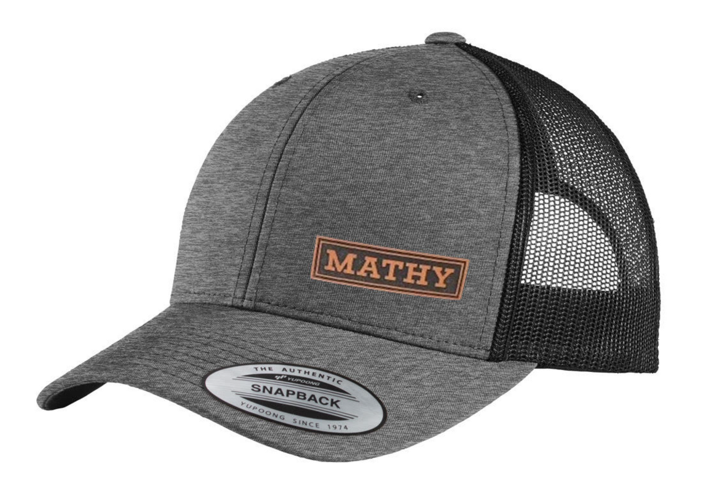 Mathy Leather Patch Hat (C812) (front- JS16LT-F-R) (left- JS17LT-LP-R)