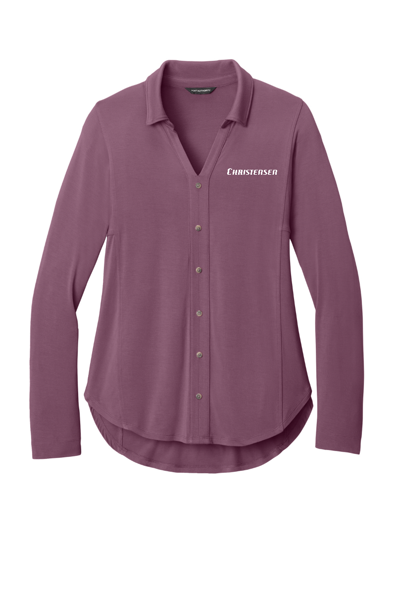 Port Authority® Women’s Luxe Knit Button Tunic