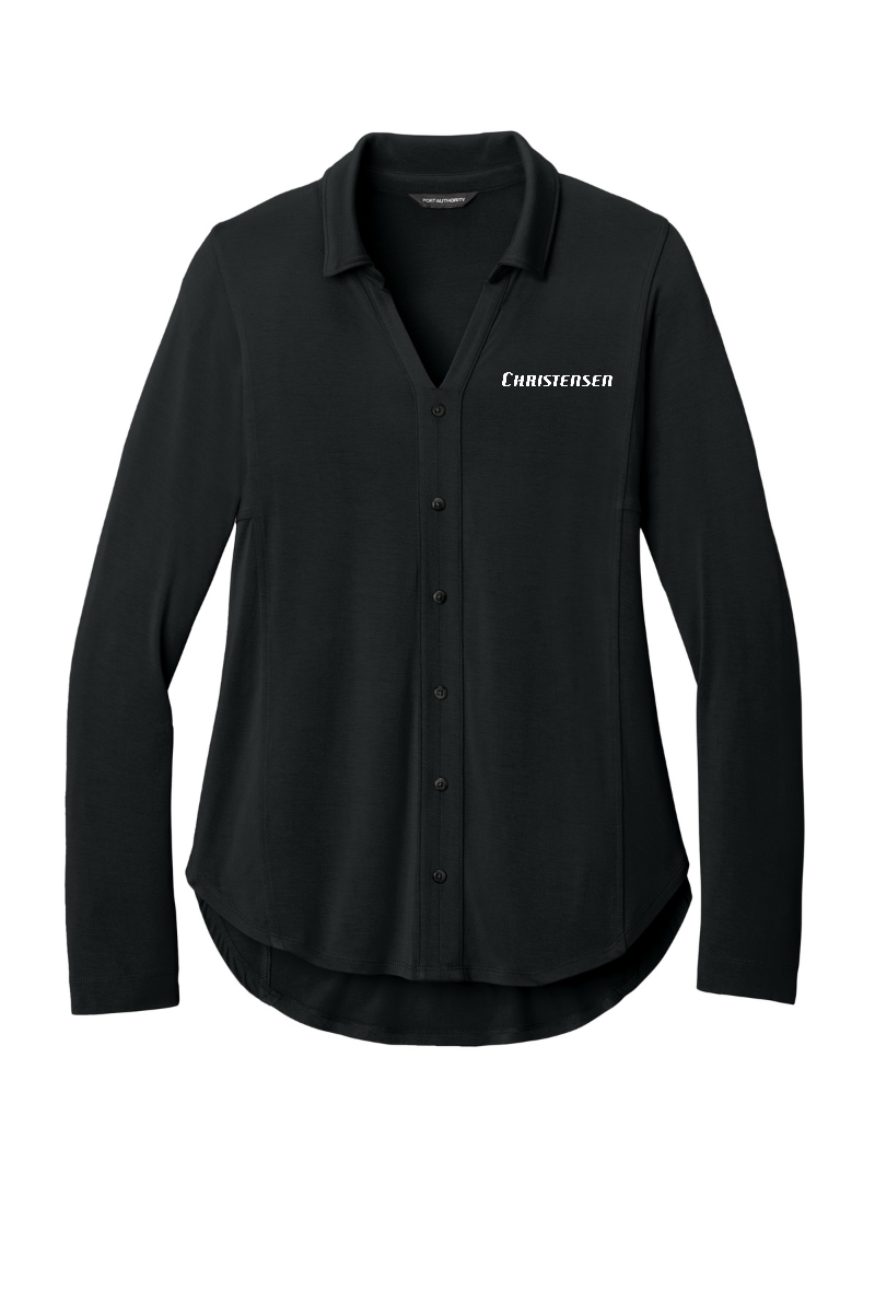 Port Authority® Women’s Luxe Knit Button Tunic
