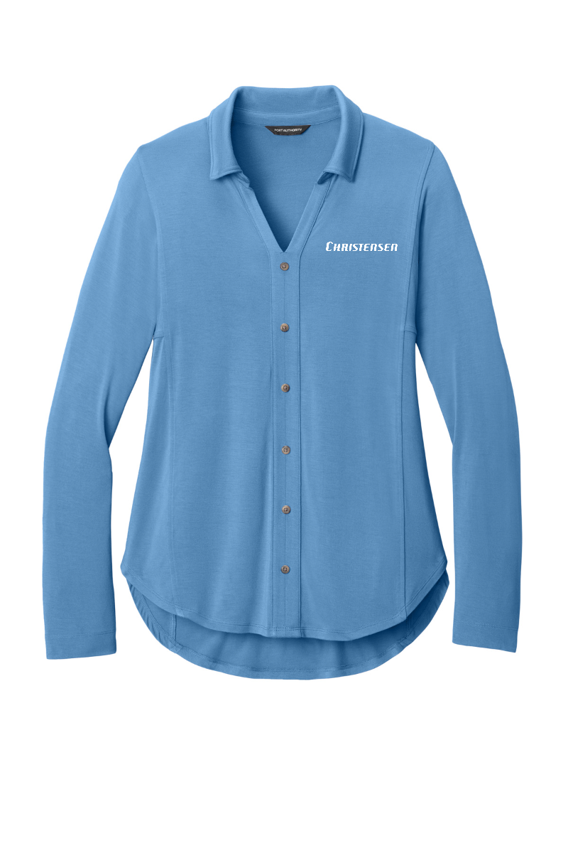 Port Authority® Women’s Luxe Knit Button Tunic