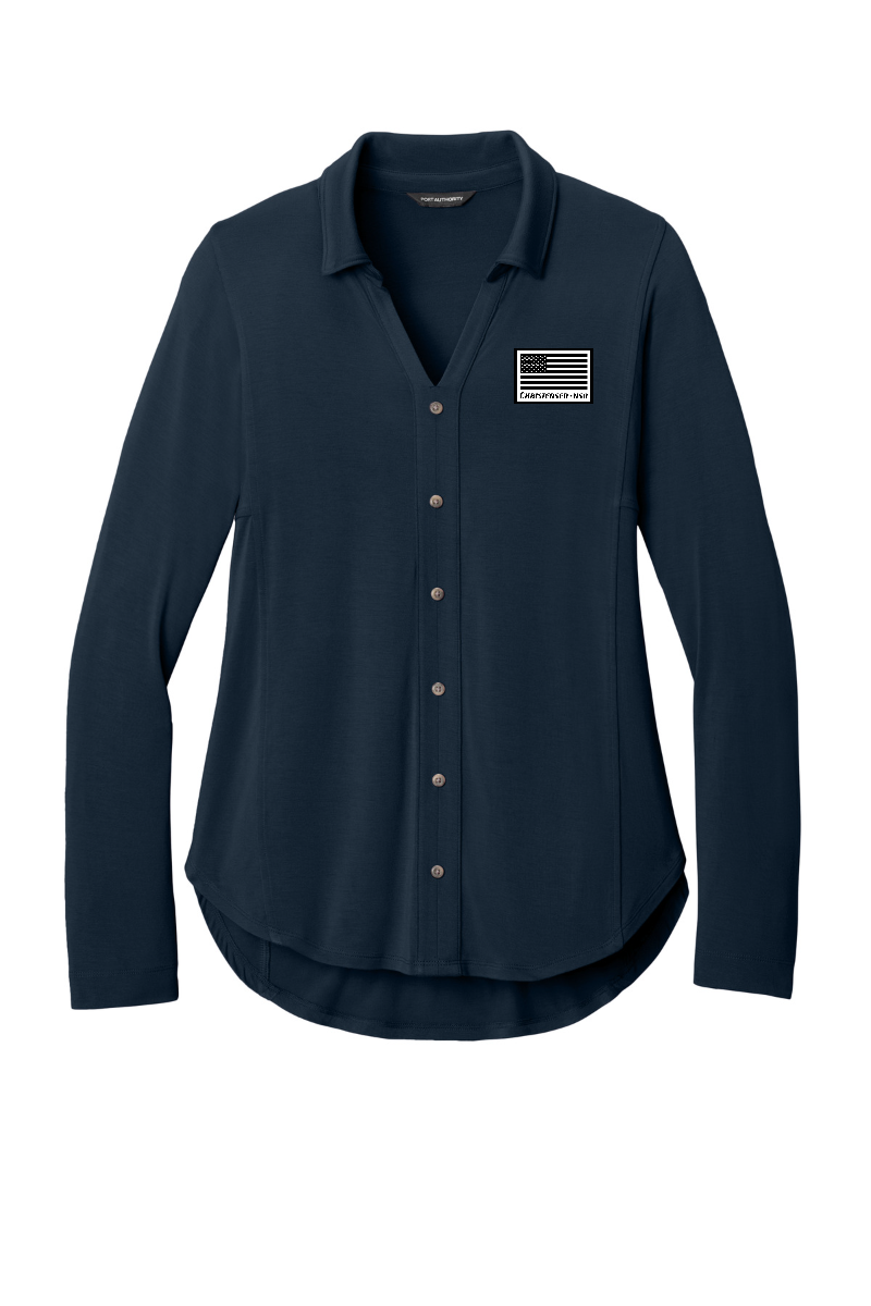 Port Authority® Women’s Luxe Knit Button Tunic