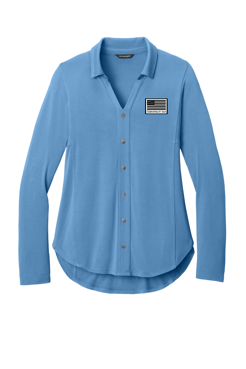 Port Authority® Women’s Luxe Knit Button Tunic