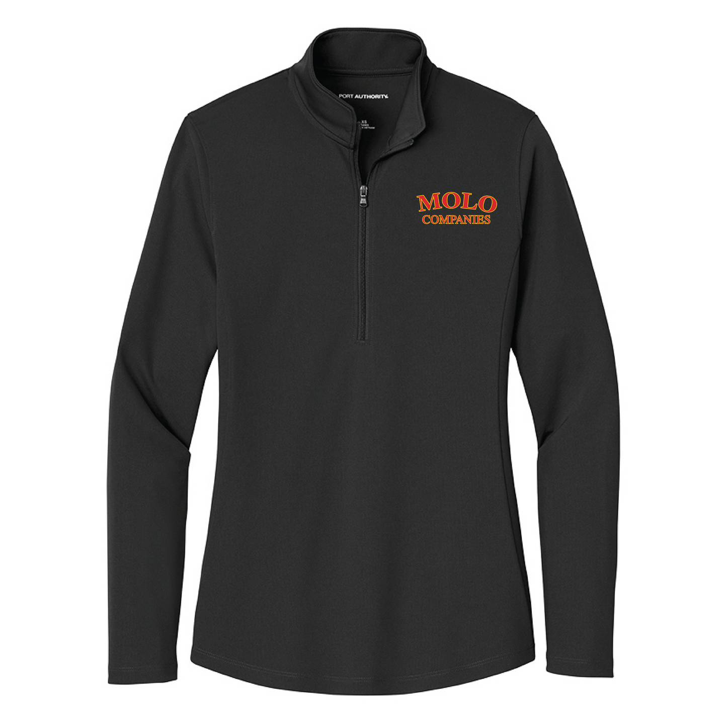 Molo Companies Ladies UV Micro-Mesh 1/4-Zip (LK112) (black garment MC01D) (red garment MC02D)