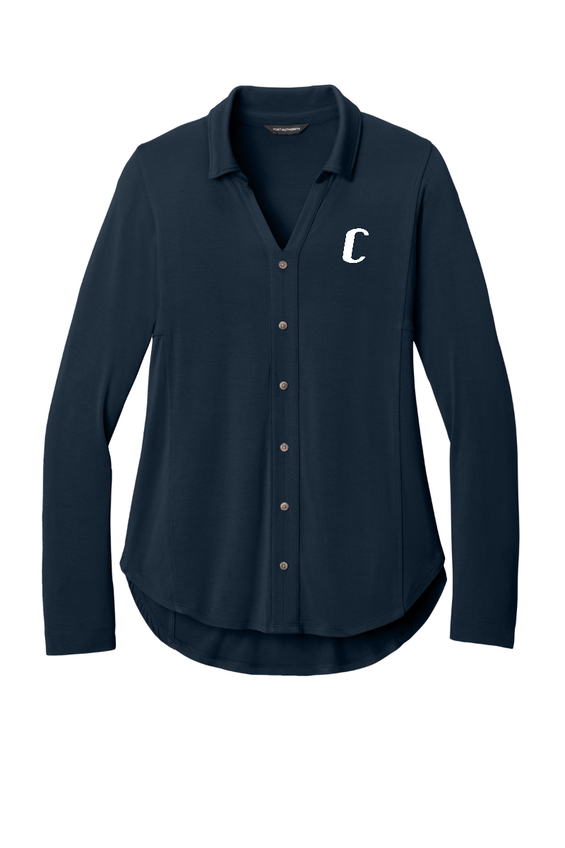 Port Authority® Women’s Luxe Knit Button Tunic