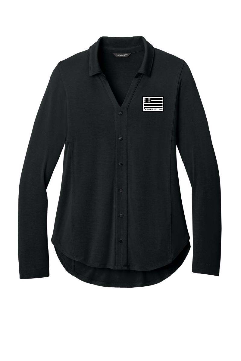 Port Authority® Women’s Luxe Knit Button Tunic
