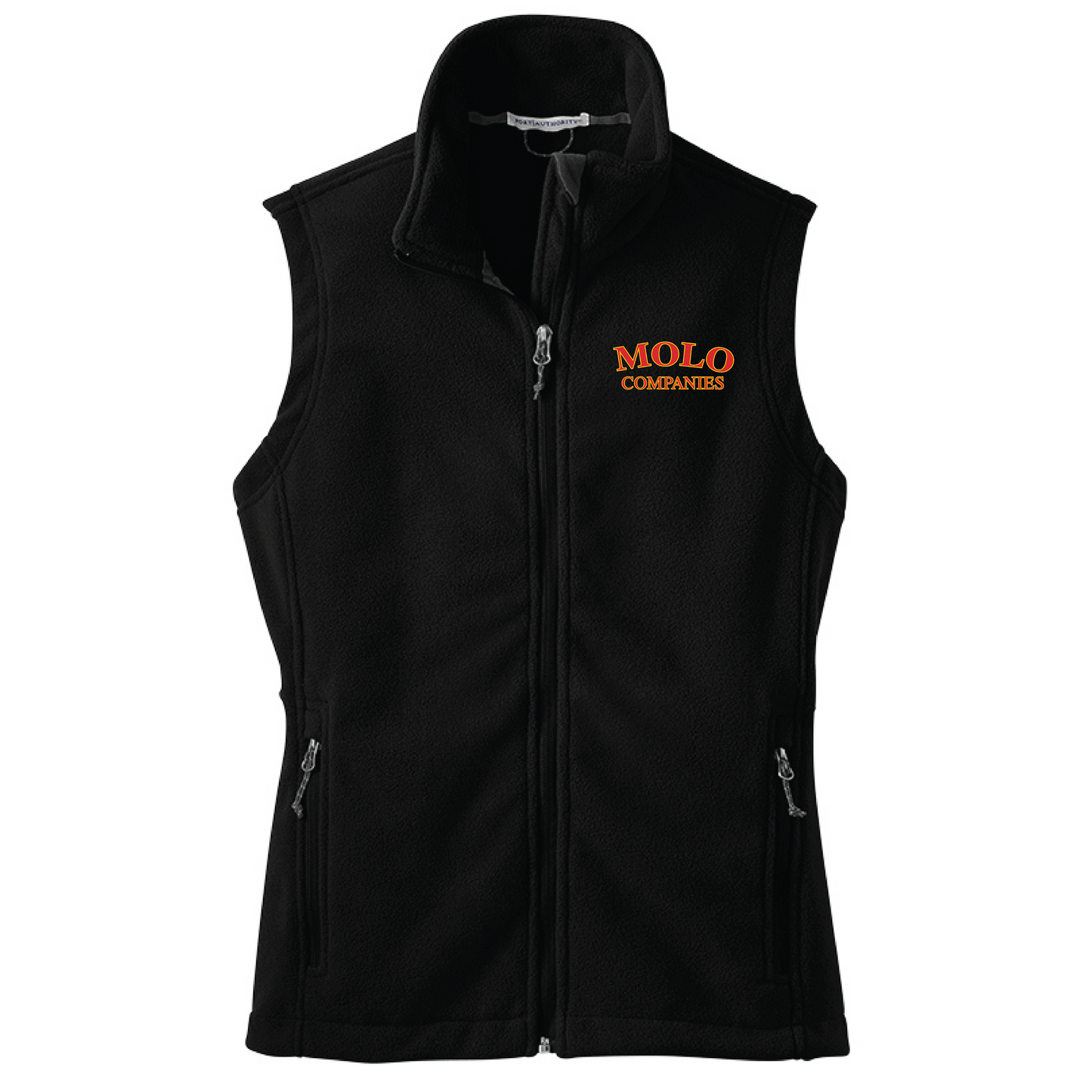 Molo Companies Ladies Fleece Vest (L219) (blk garment MC01E) (red garment MC03E)