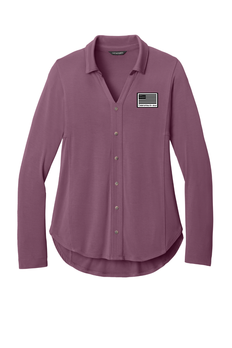 Port Authority® Women’s Luxe Knit Button Tunic
