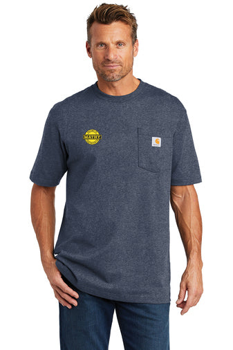 Mathy Construction Company Carhartt ® Tall Workwear Pocket Short Sleeve (CTTK87) (JS115E-RC-YB)