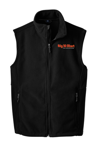 Molo Big 10 Mart Men's Fleece Vest (F219) (HO04E-black) (HO80E-red)