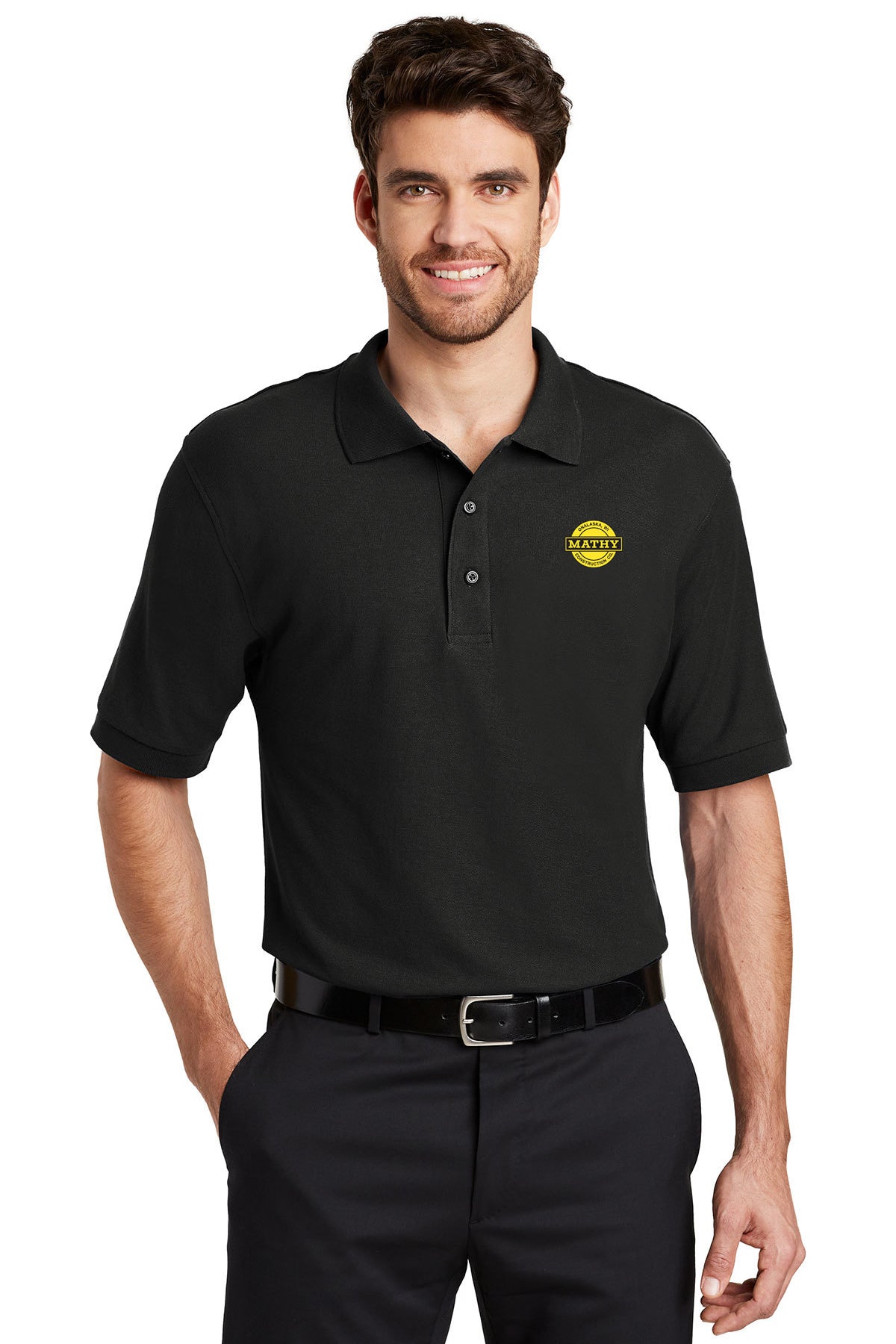 Mathy Construction Company Tall Silk Touch Polo (TLK500) (JS115E-LC-YB)