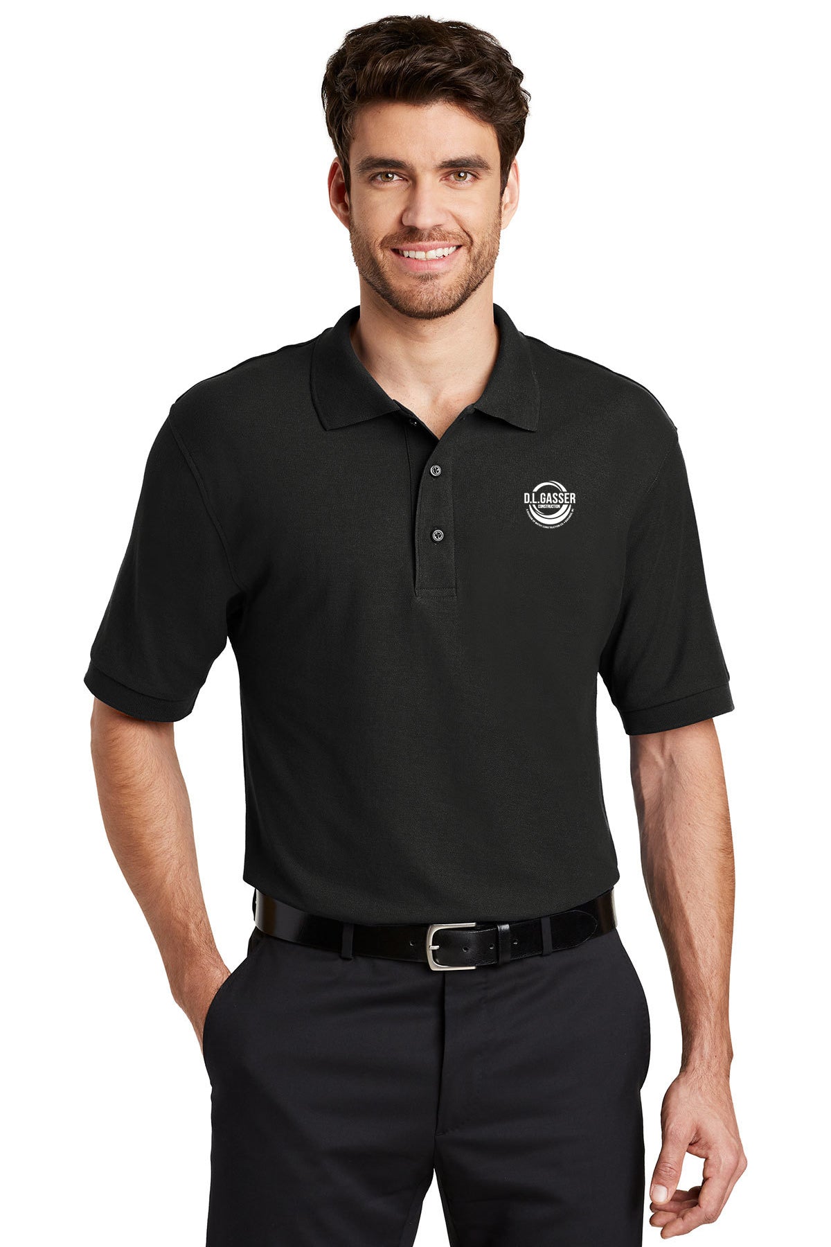 D.L. Gasser Construction Tall Silk Touch Polo