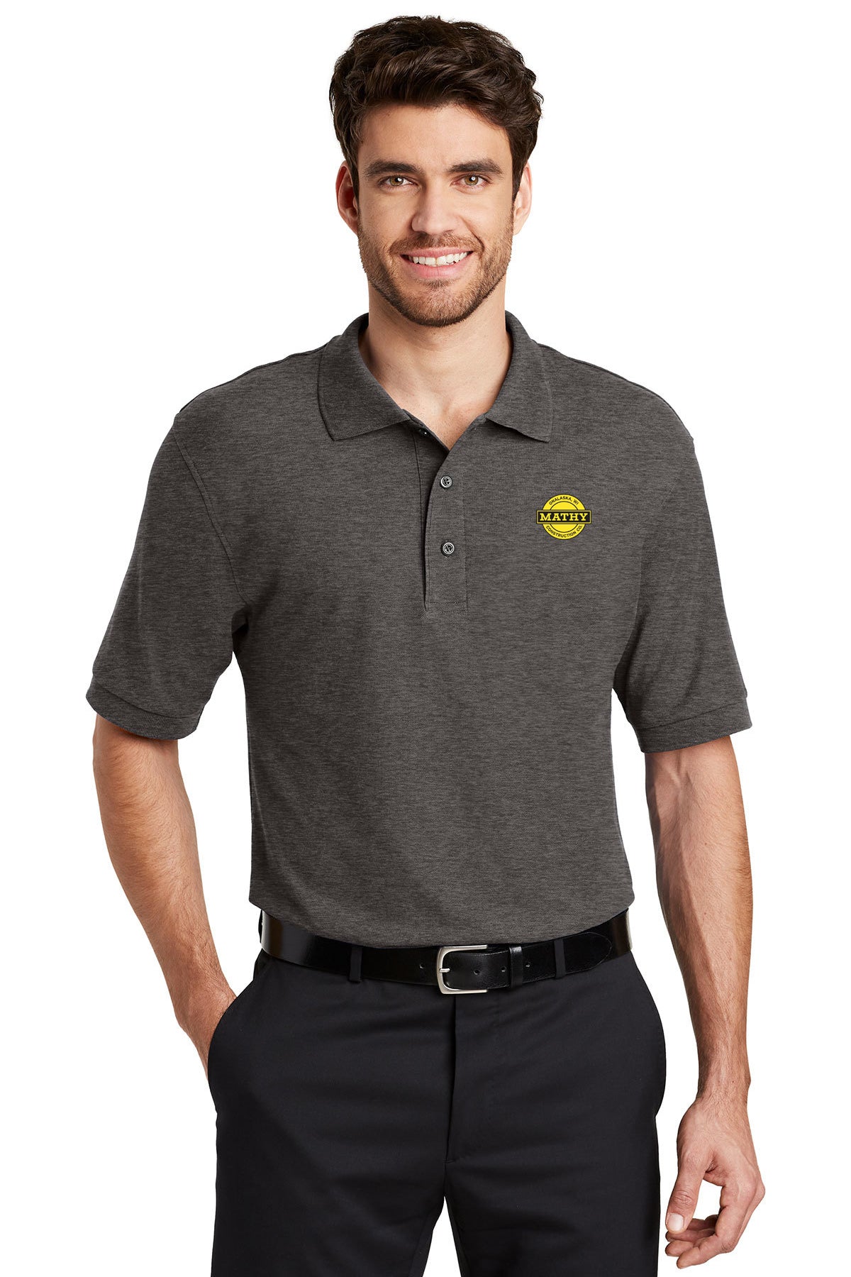 Mathy Construction Company Tall Silk Touch Polo (TLK500) (JS115E-LC-YB)