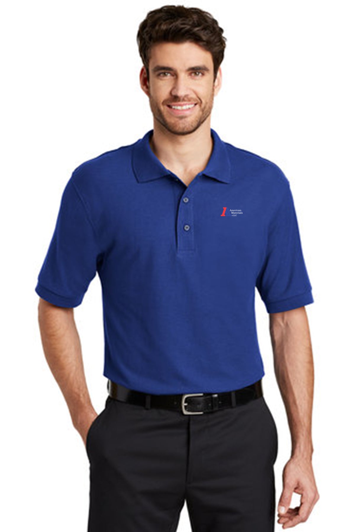 American Materials Tall Silk Touch Polo