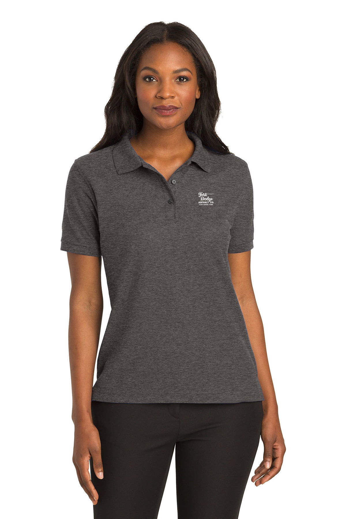 Fort Dodge Asphalt Ladies Silk Touch Polo