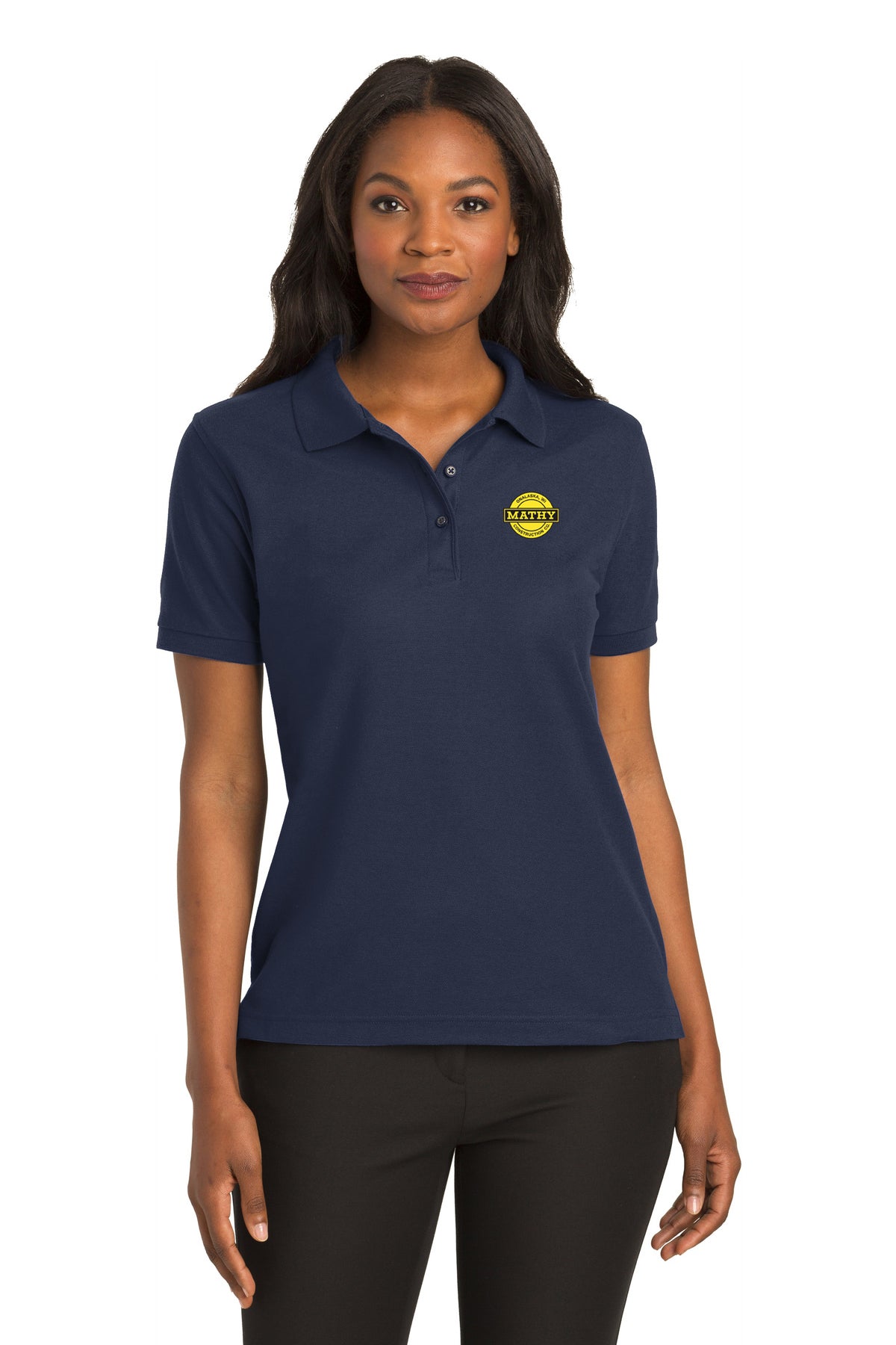 Mathy Construction Company Ladies Silk Touch Polo (L500) (JS115E-LC-YB)