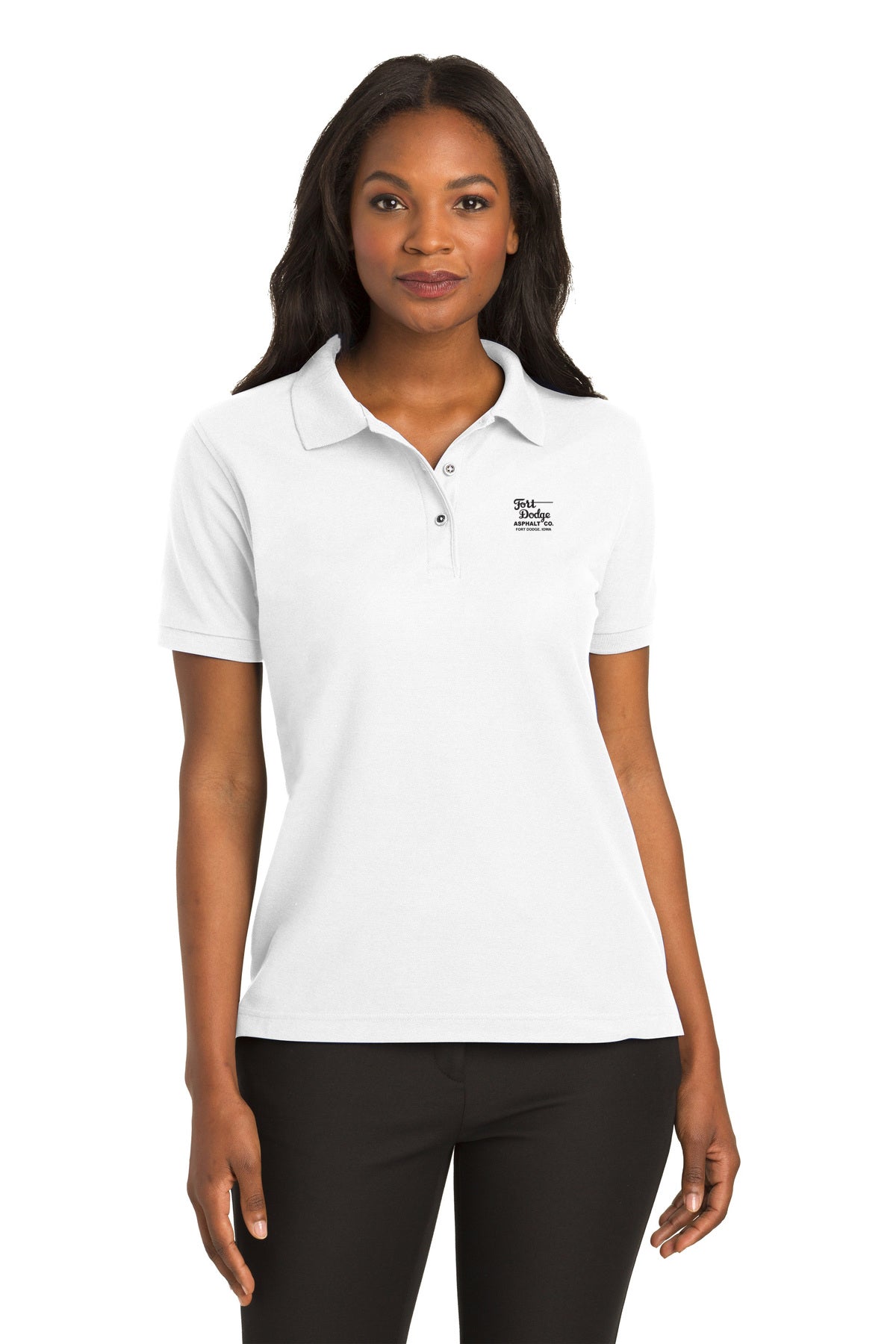 Fort Dodge Asphalt Ladies Silk Touch Polo