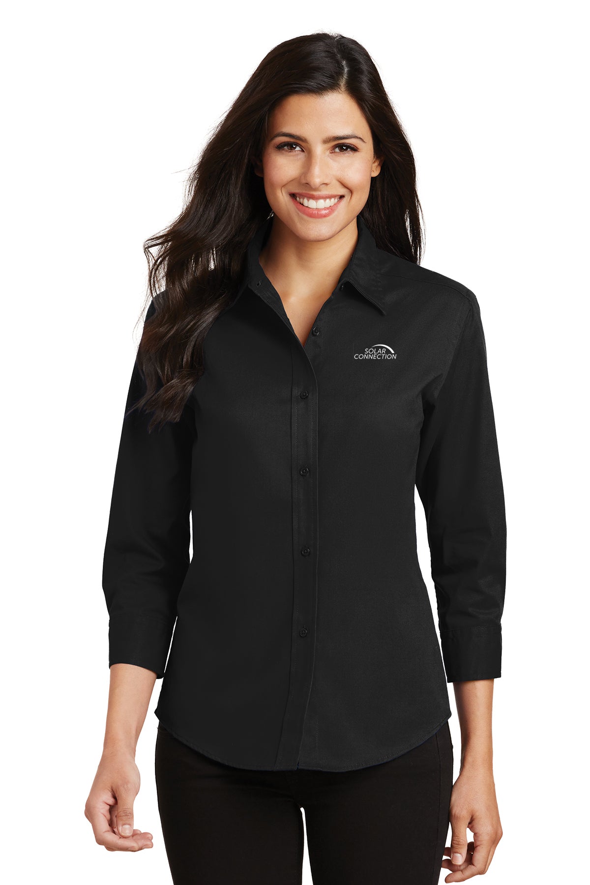 Solar Connection Ladies Button Up Shirt