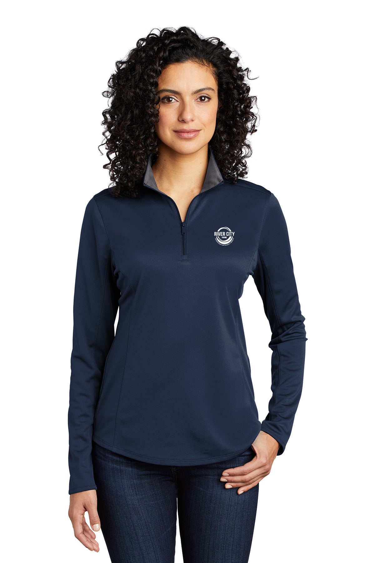 River City Paving Ladies 1/4 Zip Pullover