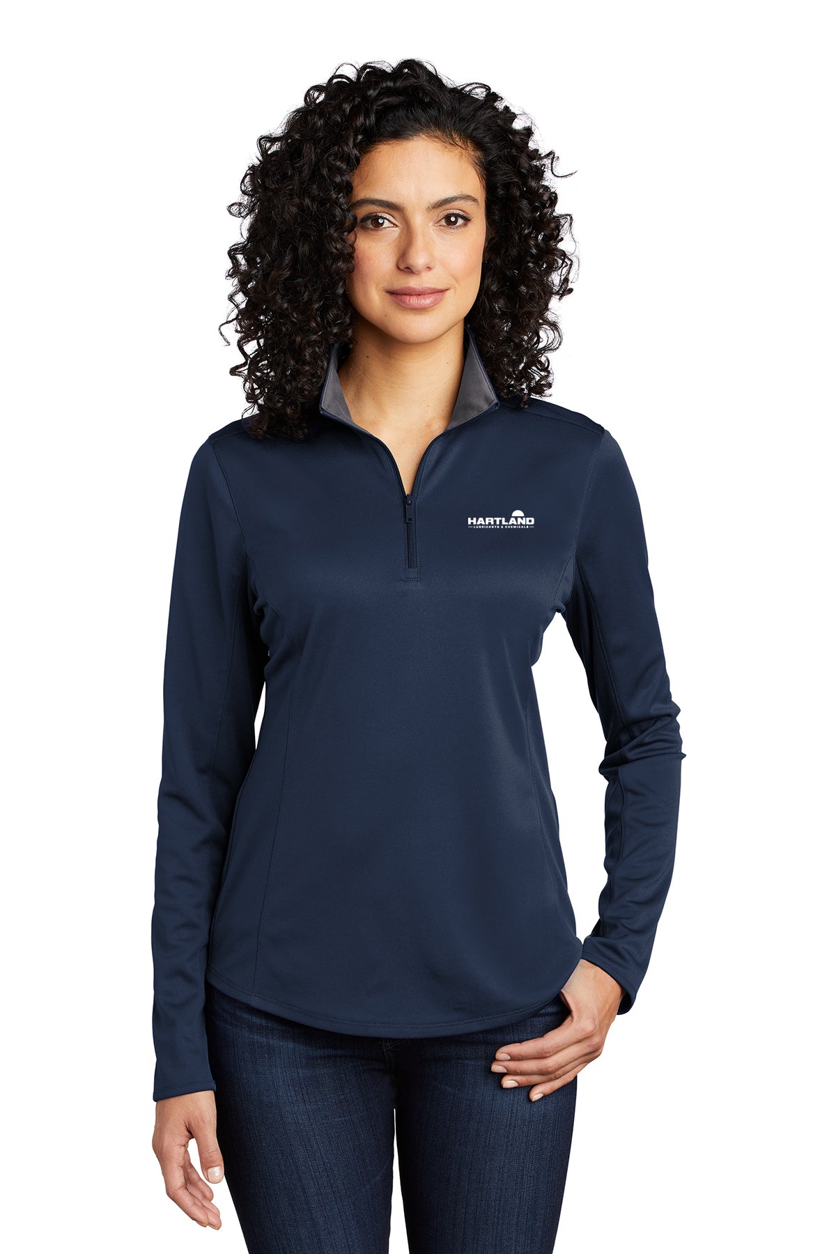 Hartland Lubricants and Chemicals Ladies 1/4 Zip Pullover