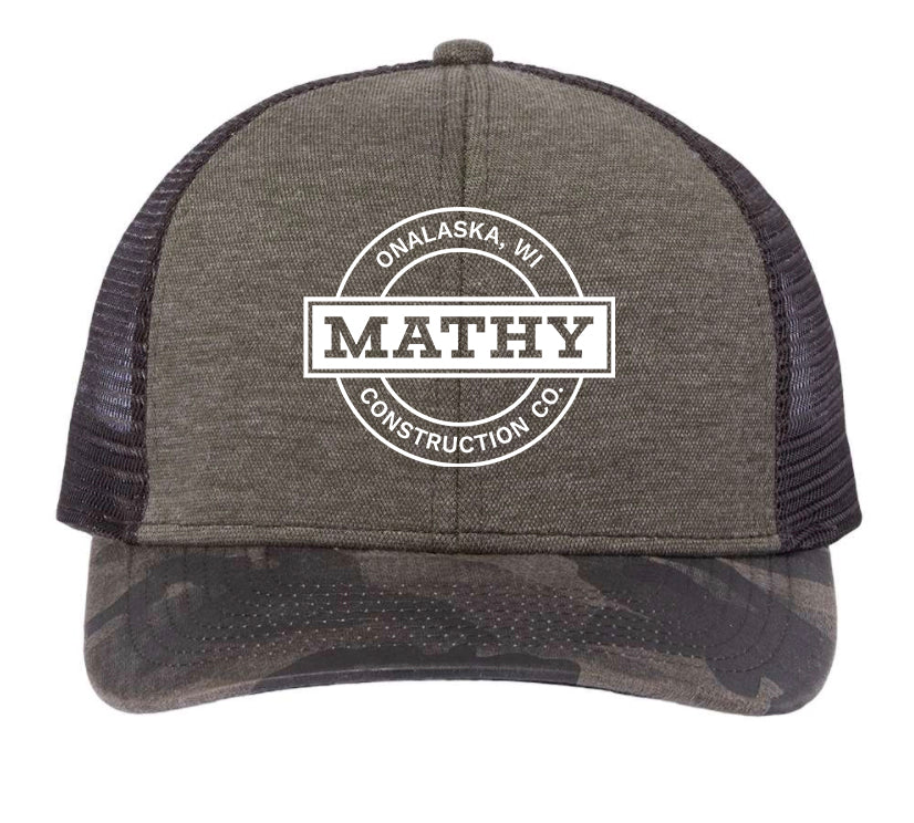 Mathy Construction Limited Edition Camo Trucker Cap (oakC892) (rock3358) (JS118E-F-W)