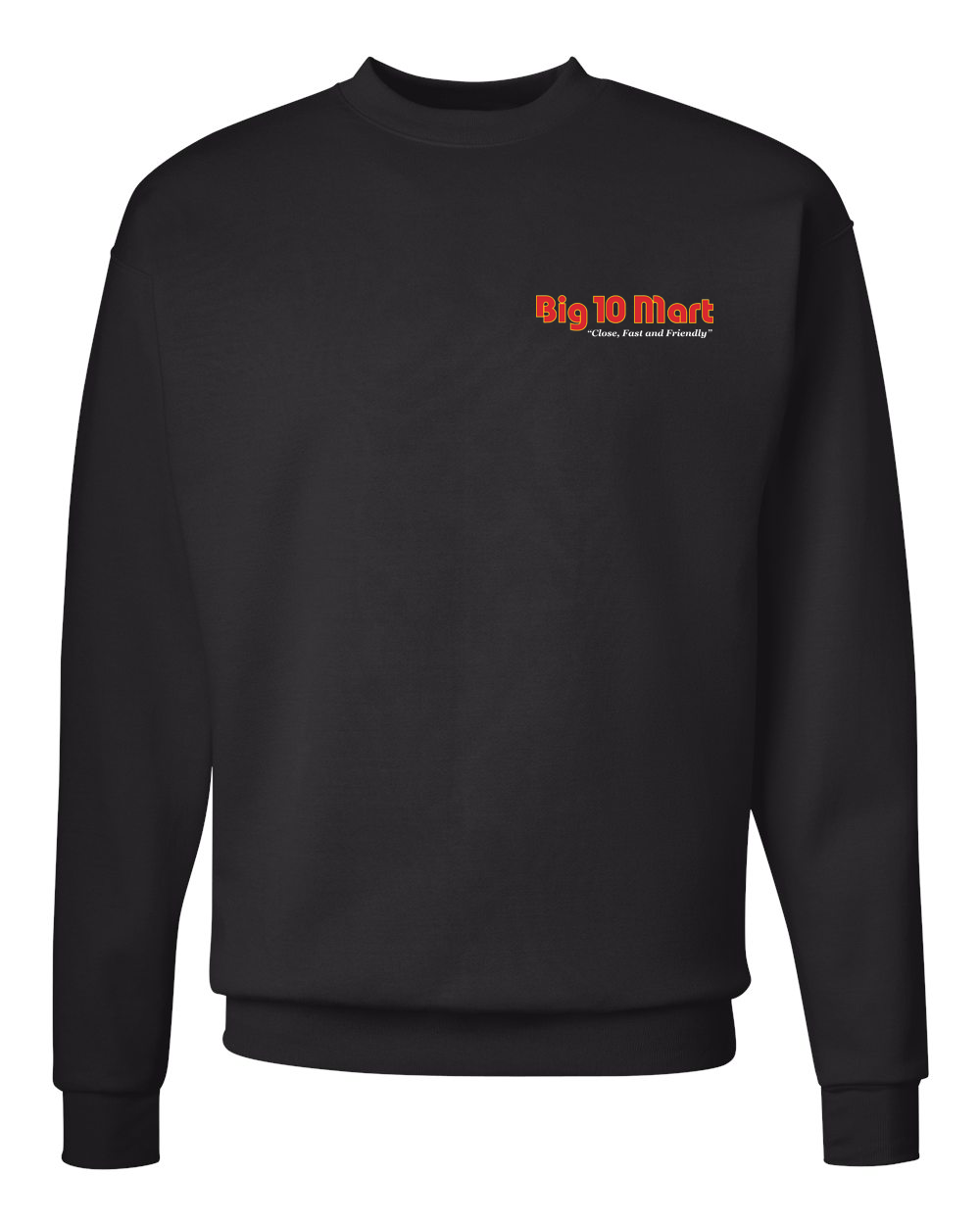 Molo Big 10 Mart Crewneck Fleece Sweatshirt (P160) (HO04E-black) (HO80E-red)