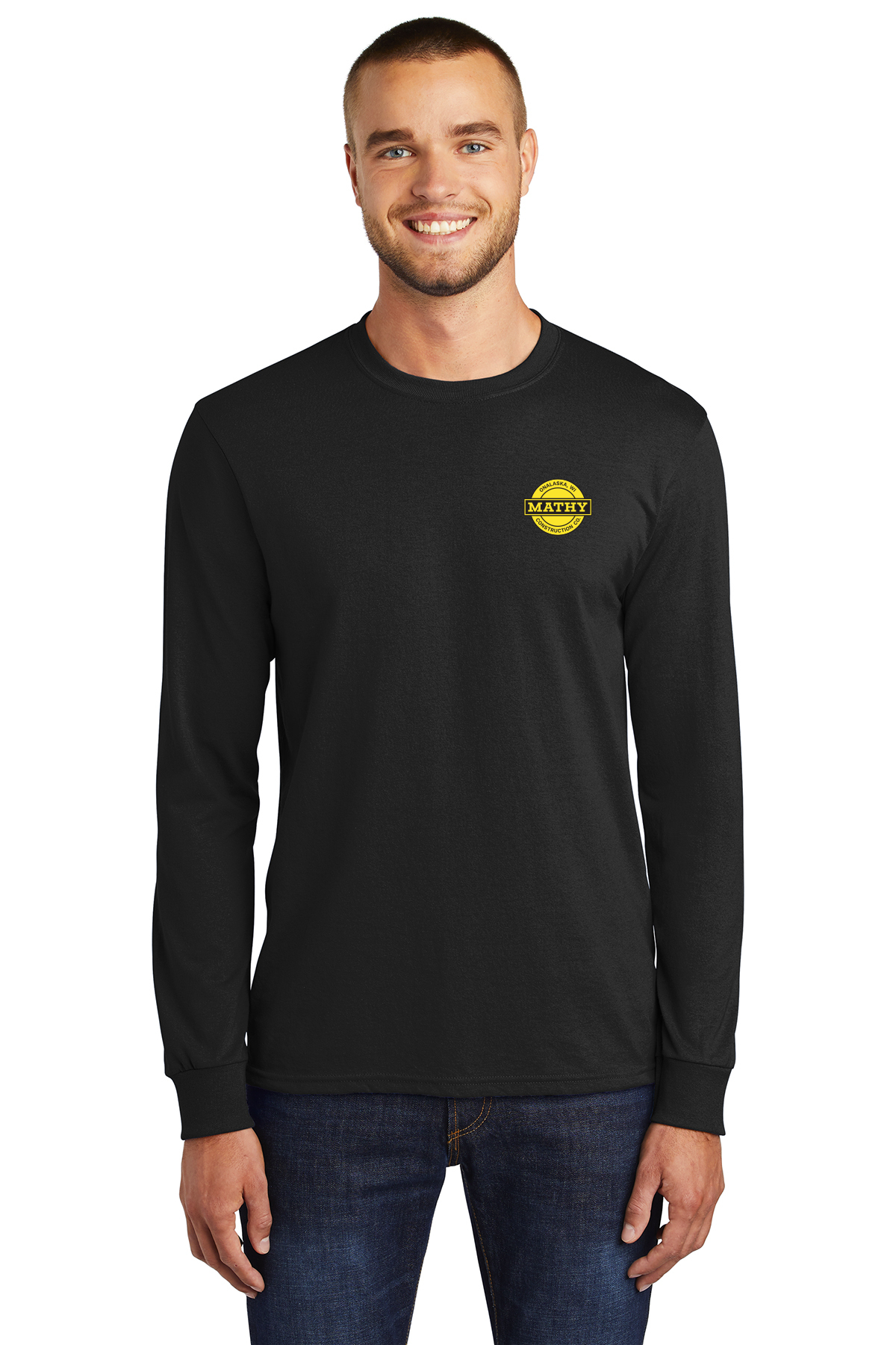 Mathy Construction Company Long Sleeve (PC55LS) (safety-JS67D-LC-B) (grey&black-JS68D-LC-YB)