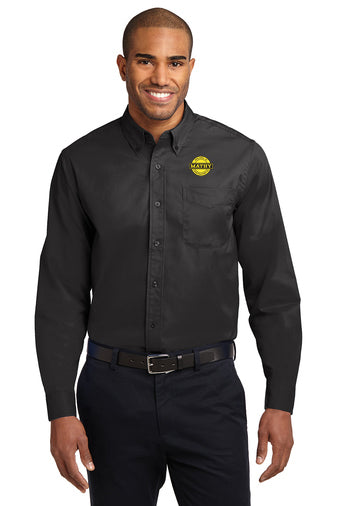 Mathy Construction Company Tall Button Up Shirt (TLS608) (JS115E-LC-YB)